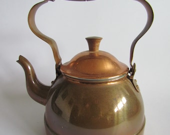 théière en cuivre vintage 1 litre