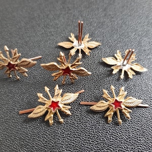 USSR - set of 2 emblems of the Red Army - Signal Corps