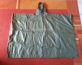 Austria - Original Militär Gummierter Poncho