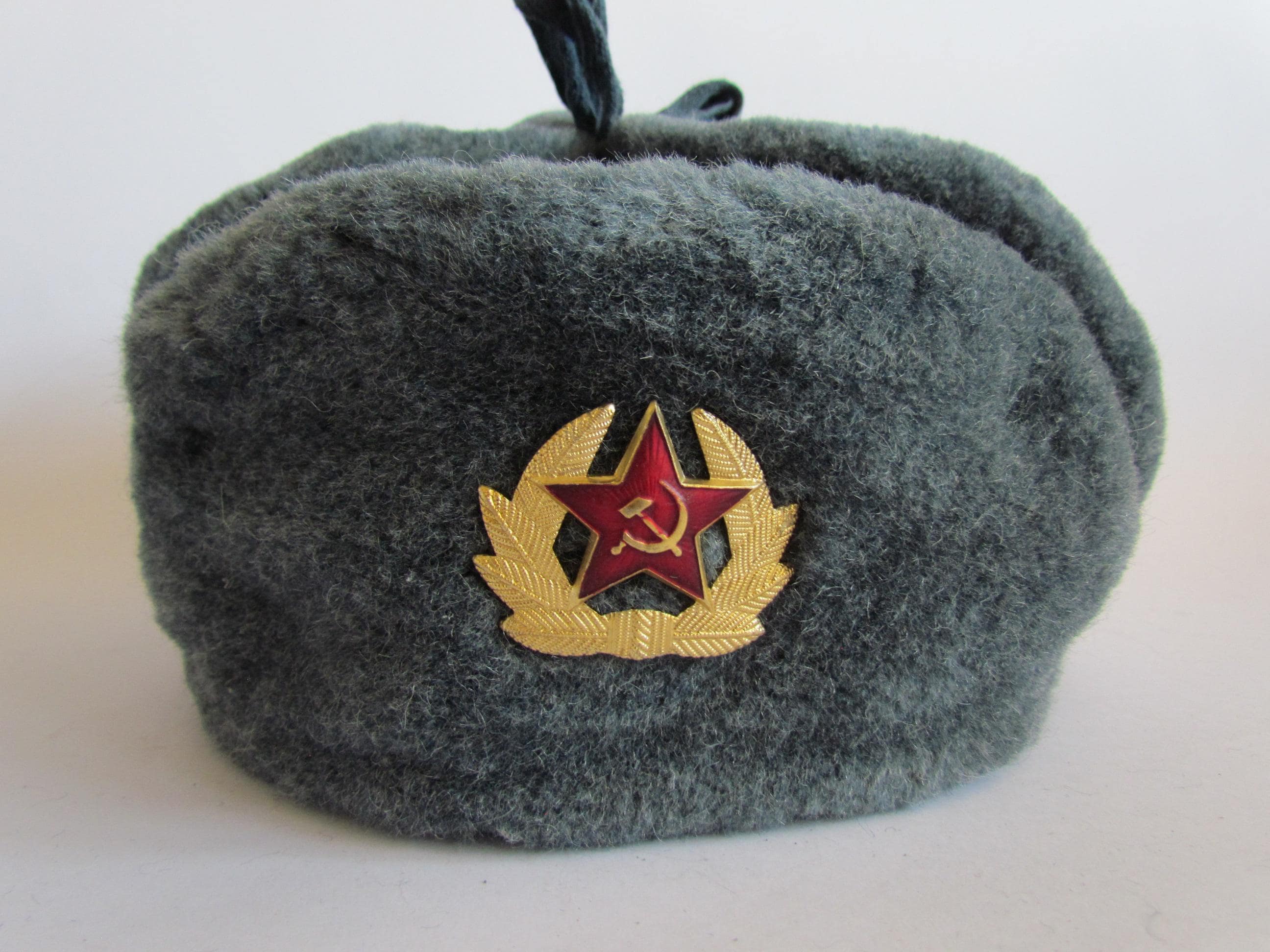 ソ連 - ロシア軍兵士冬用帽子 - USHANKA オリジナル - 58 サイズ