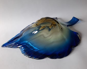 ヴィンテージ イタリア製 重厚 ベネチアン ムラーノ ガラス 花瓶