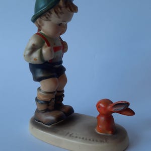 Vintage figurine Hummel - Goebel  Little hunter and bunny