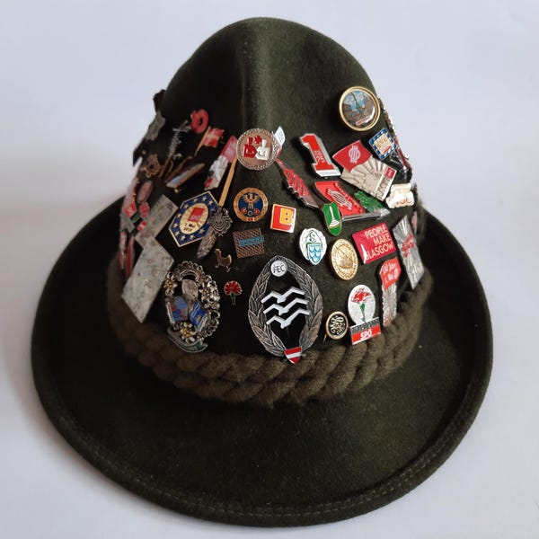 Vintage Austrian - Tyrolean classic Hat COLLINS WIEN - size - 56/57