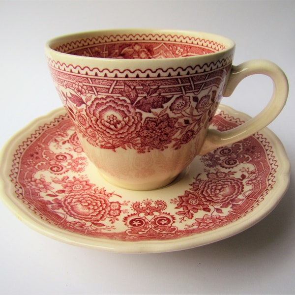 Vintage Teetasse & Untertasse VILLEROY BOCH BURGENLAND