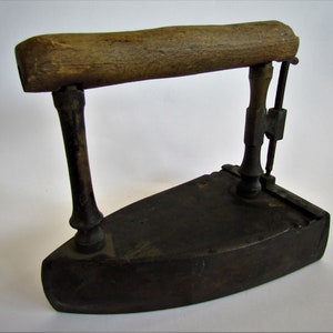 Antique German Bronze Iron with heating element