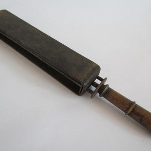 Pedra de toque vintage para afiar navalhas retas de 30,5 cm.
