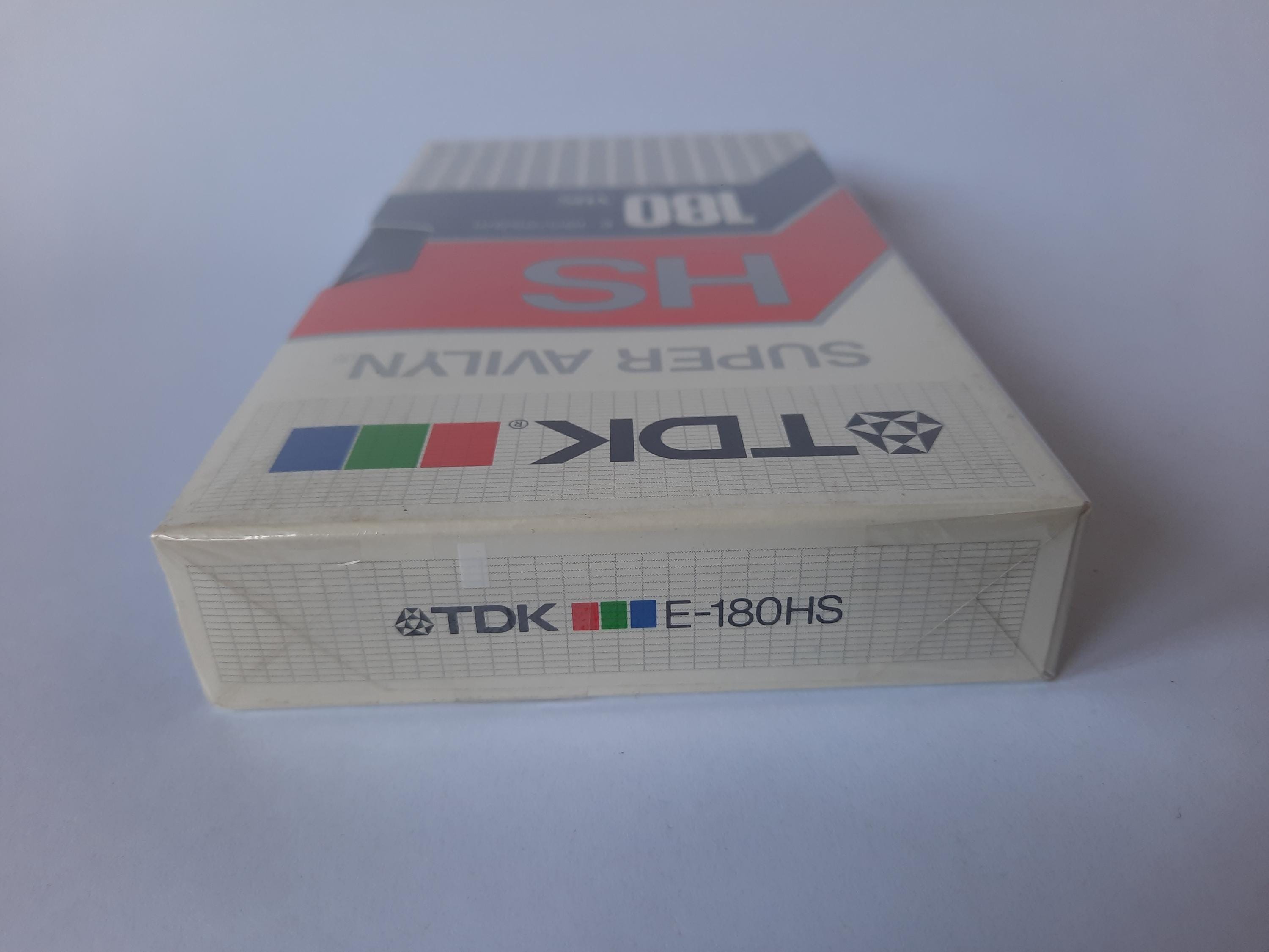 Cassette VHS Vierge TDK HS 180 - Sous Blister - Neuf (pour Collection Ou Usage Rétro)