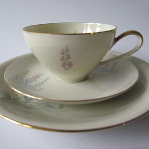 Vintage porcelain Tea Trio KPM Krister