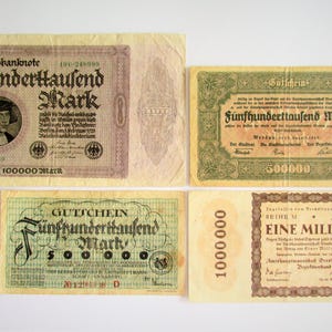 Germany&#39;s set of old banknotes