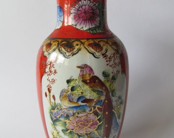 Vintage Chinese vase, porcelain, h-26 cm