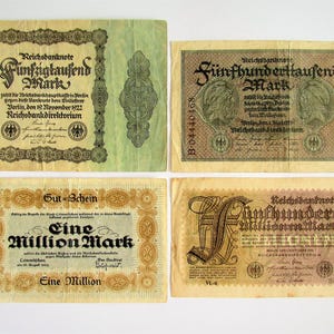 Germany&#39;s set of old banknotes