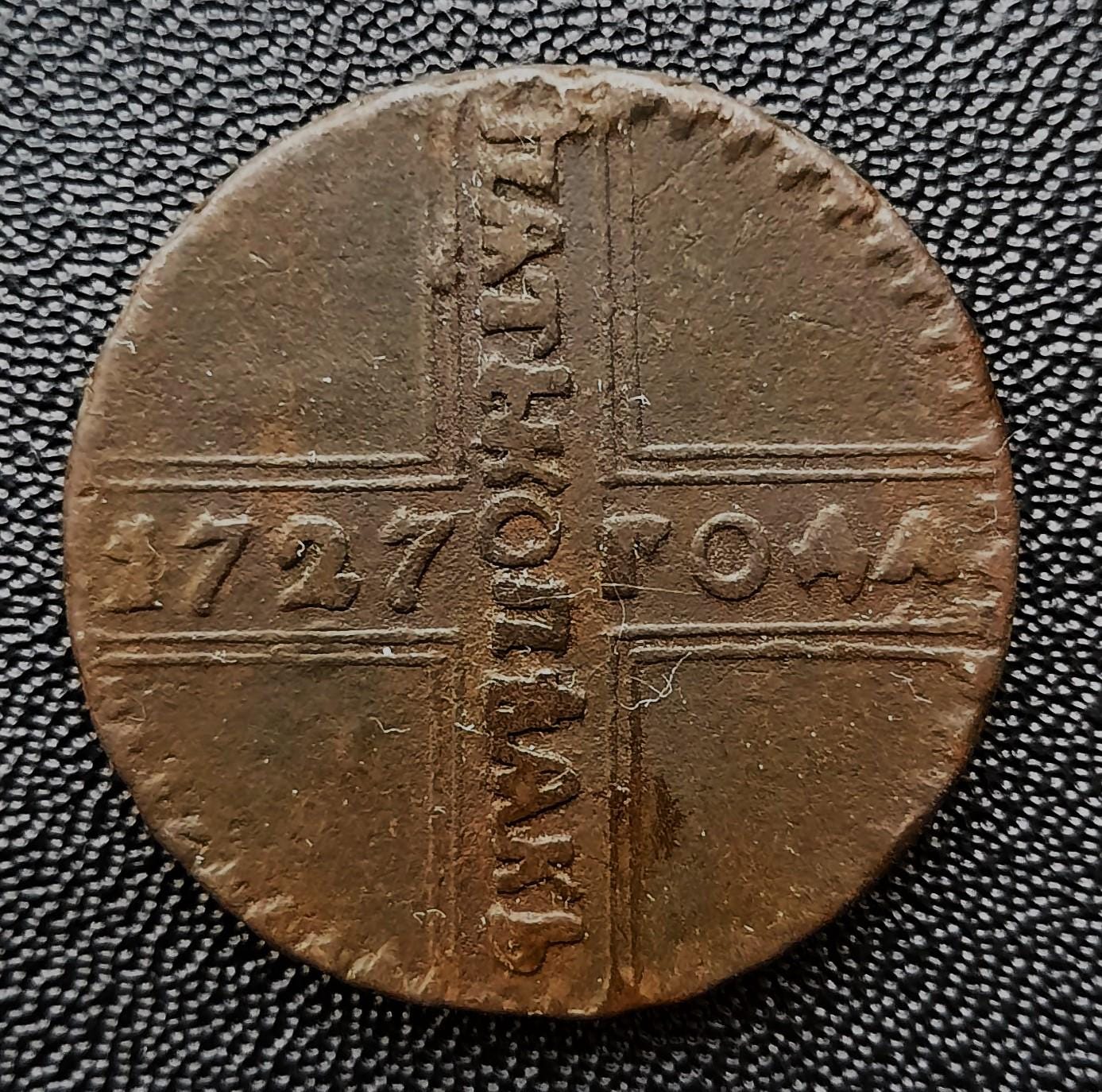 ロシアの銅貨 5 コペイカ 1727 КД - Etsy 日本