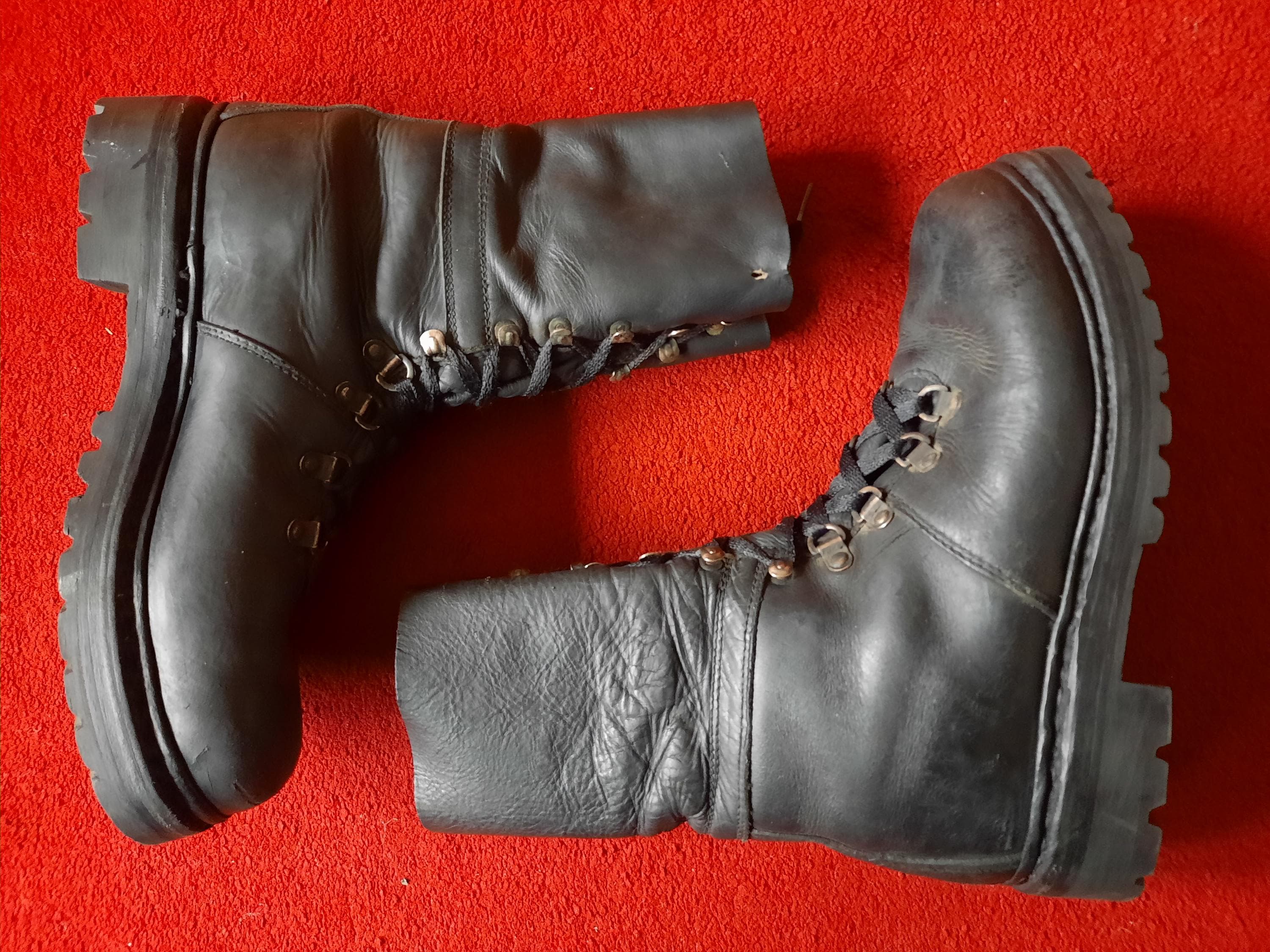 Volkl Heereseigentum 2008 Black Leather Combat Lace Up Boots Size‎ EU 42 or 8.5 Volkl Heereseigentum 45 Men main image 4