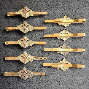 a clip on a tie of an officer of the Russian army