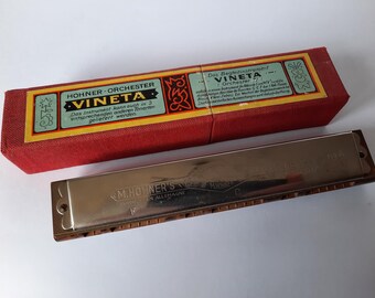 Vintage Harmonica M.HOHNER-ORCHESTER VINETA #4 - Etsy
