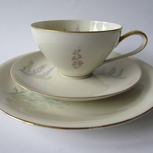 Vintage porcelain Tea Trio KPM Krister