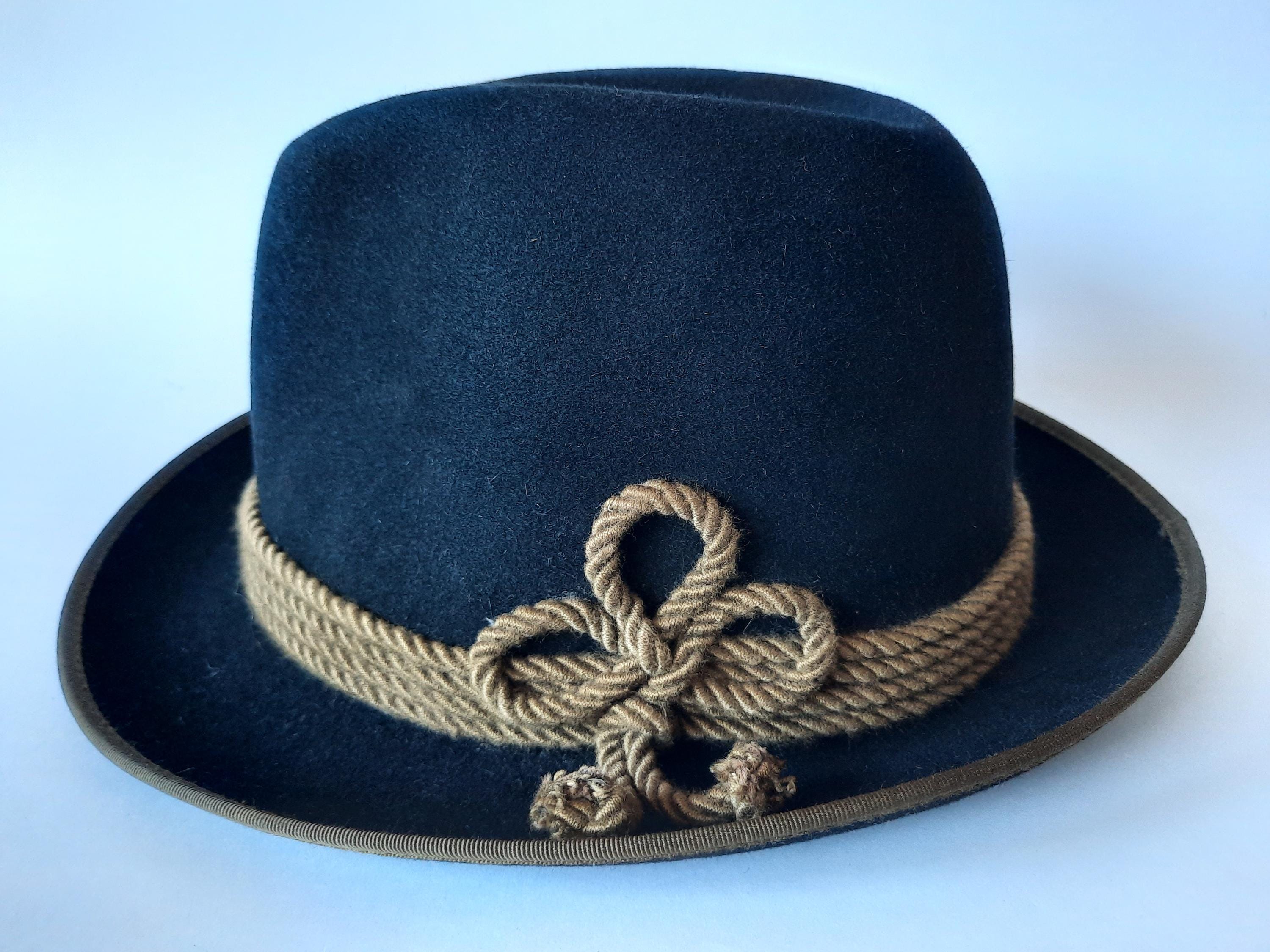 Vintage P&C Habig Wein Black Felt Hat Powerhouse Collection - ⁨Top hat by P & C Habig of Vienna⁩, 1937 main image 3
