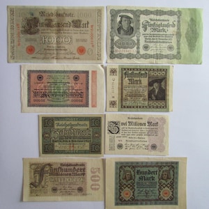 Germany - Lot of 8 Vintage Banknotes