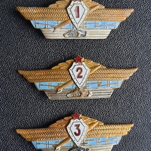 USSR - Set of Classification Badges for a Combined Arms Officer of the Armed Forces