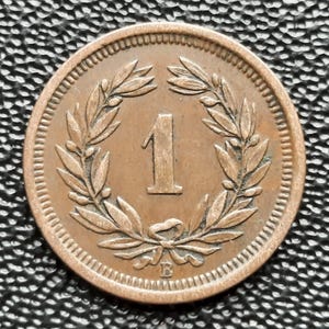 Switzerland 1 rappen 1879