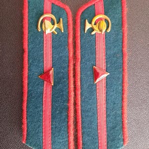 USSR-collar patch 1935-Junior Sergeant of the Medical Service-copy for the WW-2 period