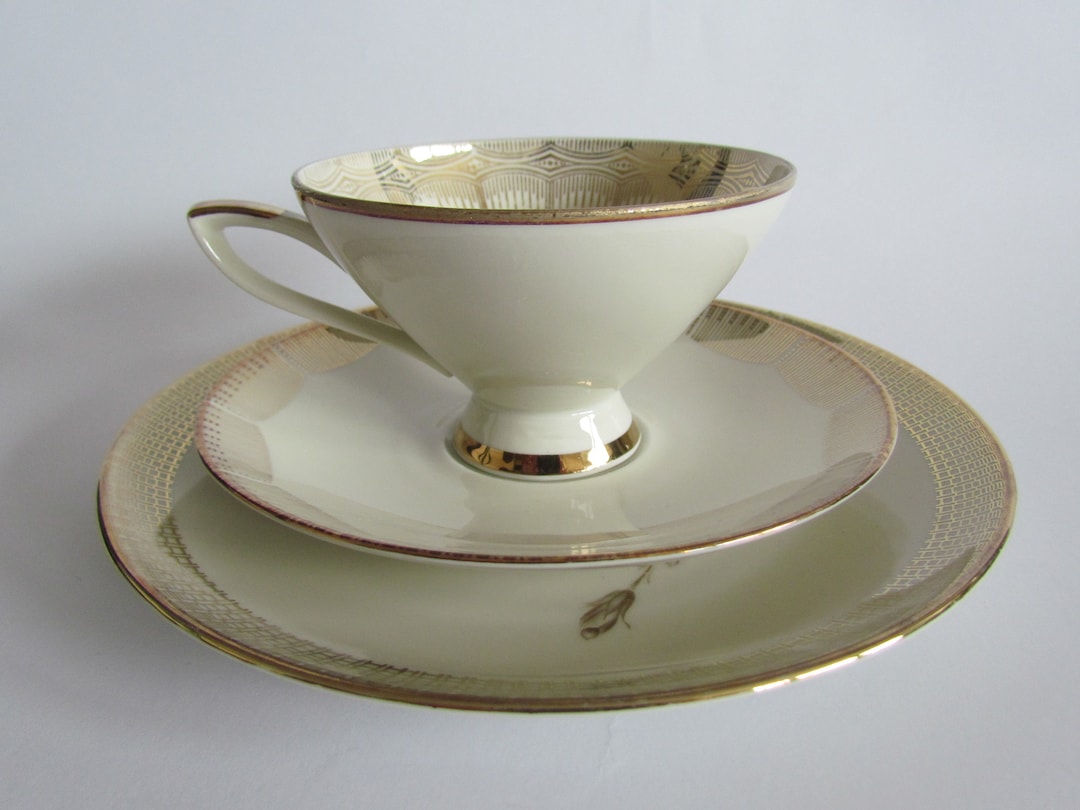 Vintage Porcelain Tea Trio BAVARIA - Etsy