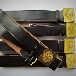 thumbnail image 2 of GDR NVA Belt Coupling Grey - East German Army Surplus 90-125cm Used Condition 2 of 3