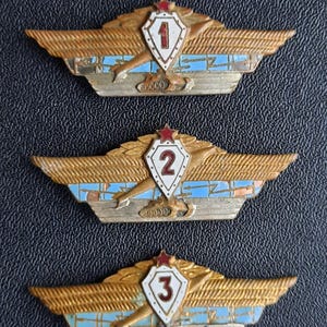 USSR - Set of Classification Badges for a Combined Arms Officer of the Armed Forces