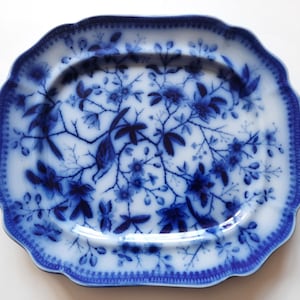 Antique 1800s Ceramic Serving Plate Villeroy & Boch - Fasan