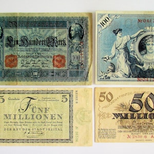Germany&#39;s set of old banknotes