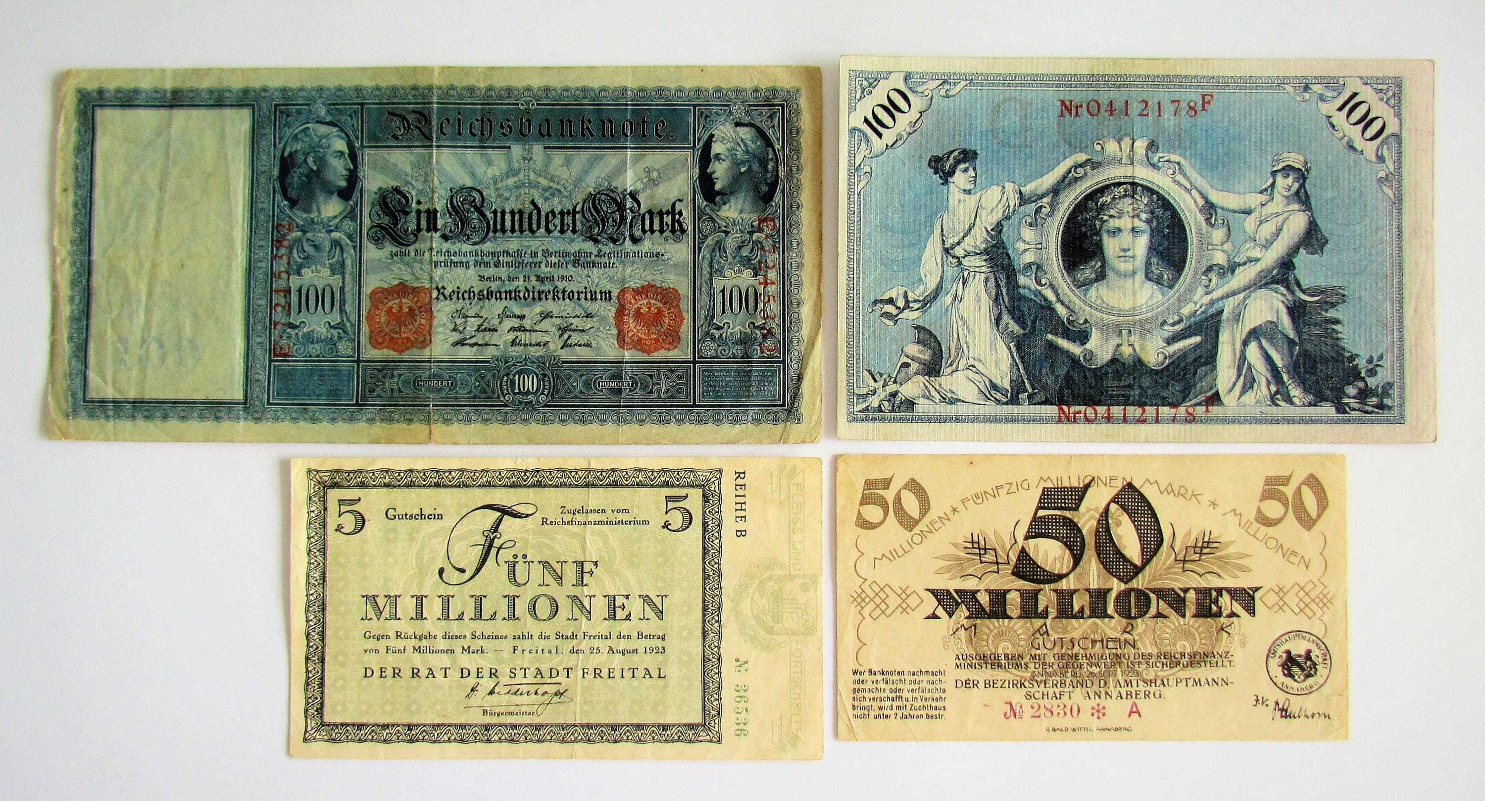 旧紙幣　ドイツ、フランス ドイツの古い紙幣セット - Etsy 日本