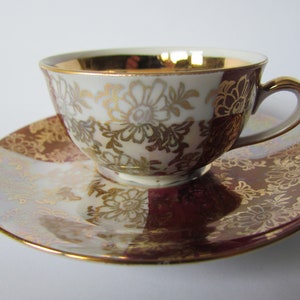Vintage Coffee Cup & Saucer-BAVARIA LCHINDING GERMANY