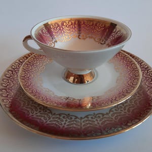 Vintage porcelain Tea Trio - BAREUTHER WALDSASSEN BAVARIA