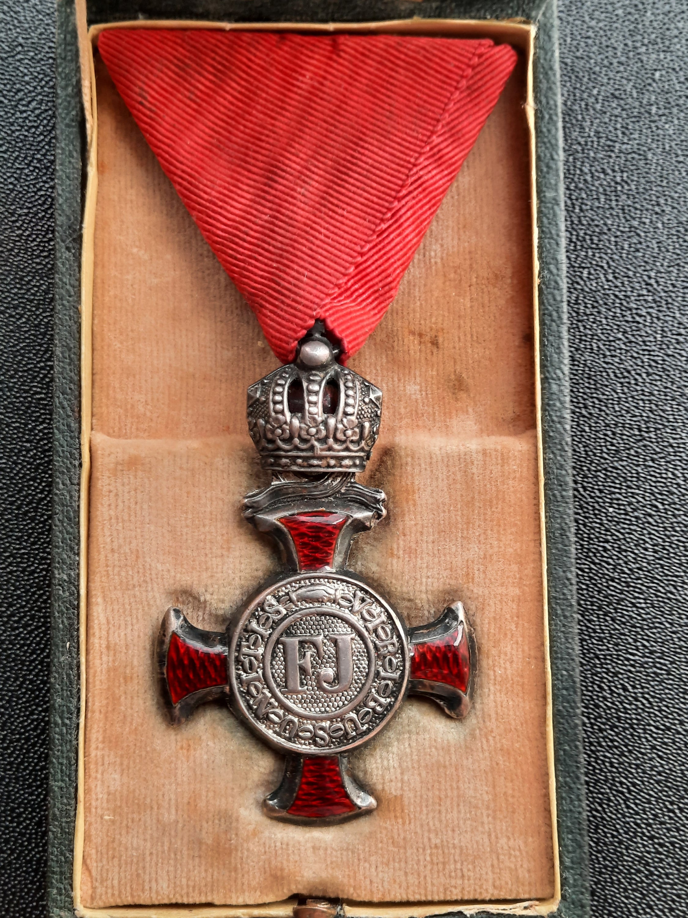 Ａ帝政オーストリア軍＊１９１６年＊将校用フランツ・ヨーゼフ勲章＊胸章（実物） A帝政オーストリア軍＊1916年＊将校用フランツ・ヨーゼフ