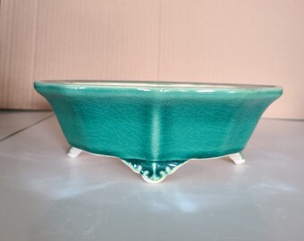 Grüner Bonsai-Topf mit Craquelé-Glasur: Yixing Keramikpflanztopf 193x16,1x6,6cm