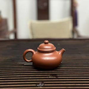 Handgefertigte Zisha-Teekanne / Zhu Ni Rongtian Teekanne / Yixing Zisha Teekanne / 120 ml / Geburtstagsgeschenk