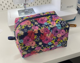 Boxy Zippered Pouch Sewing Pattern, 3 Sizes (PDF Templates)