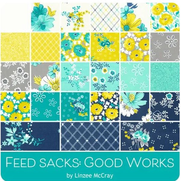 Feed Sacks: Good Works MINI Charm Pack, Linzee McCray for Moda Fabrics