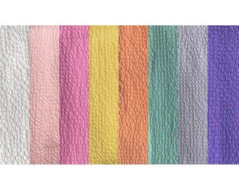 Seersucker Fabric | Sold by Half Yard | Lightweight Flowy Polyester Seersucker for Dresses & Sewing Projects