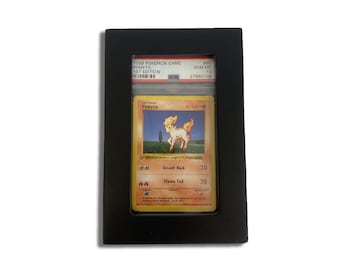 PSA Graded Trading Card Wall Mounted Display Frame, One Card Frame Wooden, 1 Card PSA Slab Display Frame, Wooden Display Frame Wall Mounted
