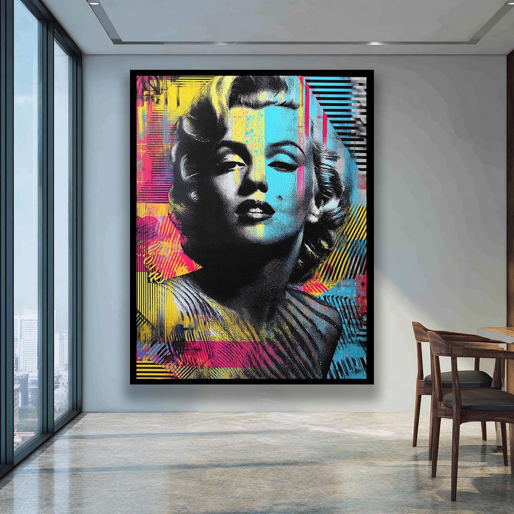 Marilyn Monroe Pop Art Canvas Wall Art Colorful Graffiti Style Modern marilyn-monroe-pop-art-canvas-wall-art-colorful-graffiti-style-modern