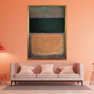 Mark Rothko Abstract Canvas Wall Art, Mark Rothko Inspired Painting, Modern Minimalist Print