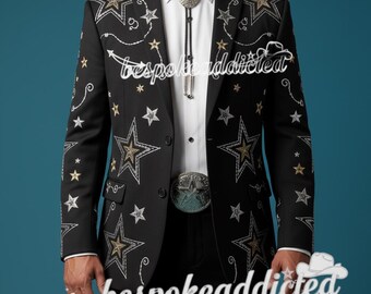 1023 Men 2pc Suit Country Western suits Embroidered Outfit for Event and party
