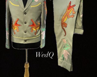 Reddish Maroon Pure Cotton A-line Plazo Suit with Beautiful Embroidery Work on neck & pockets