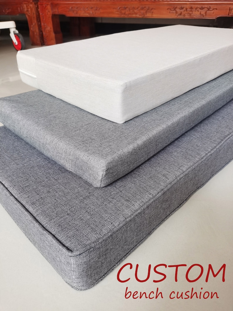 Custom Bench Cushion indoor furniture, Window seat cushion Mudroom bench cushion FREE shipping image 1
