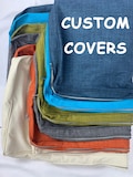 Custom Covers for Bench Replacement Covers for Sofa Seat Cushion Cover for Patio Outdoor Indoor Furniture 1-8'' thickness (ONLY COVERS)