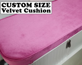 Custom Velvet Cushion Bench Cushion Cover Window Seat Cushion Floor cushion Pillow Cover FREE Shipping