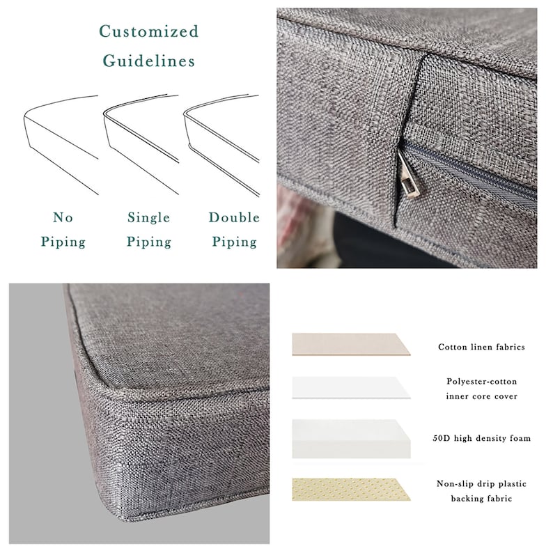 Custom Bench Cushion Indoor Furniture Window Seat Cushion Etsy