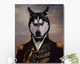 Custom Pet Portrait, Admiral Pet Portrait, Regal Pet Portrait, Walldecor Pet Portrait, Royal Pet Portrait, Pet Portrait