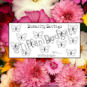 Savings Challenge Butterfly Savings Digital Download